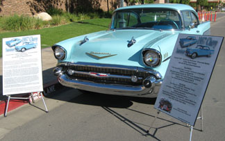 1957 Chevy Bel Air  display board