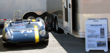 1962 Lotus 23B display board