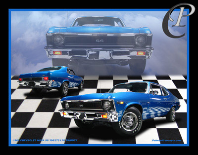 FM-05 1969 CHEVROLET NOVA SS 396-375 L78 TRIBUTE-collage