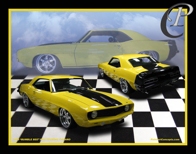 FM-13 1969 CHEVROLET PRO TOURING BIG BLOCK CAMARO-collage