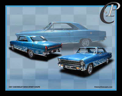 FM-17 1967 CHEVROLET NOVA SPORT COUPE-Top Pic