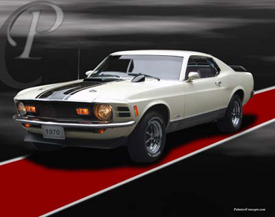 P239-STRIPE-1970-Mach1-Mustang-White