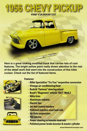 WC3-1956 CHEVY PICKUP-poster