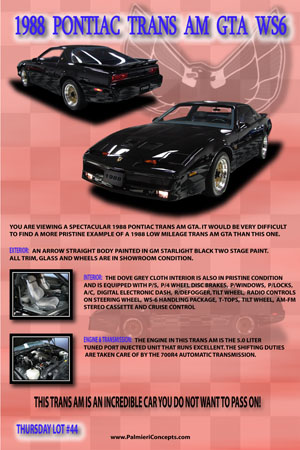 BJ03-1988 PONTIAC TRANS AM GTA WS6-poster