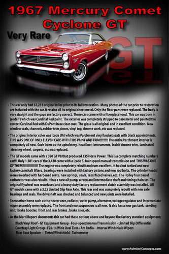 MS-1967 Mercury Comet Cyclone GT-showboard